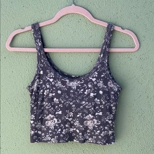 Brandy Melville Purple Floral Tank Top 🌷
